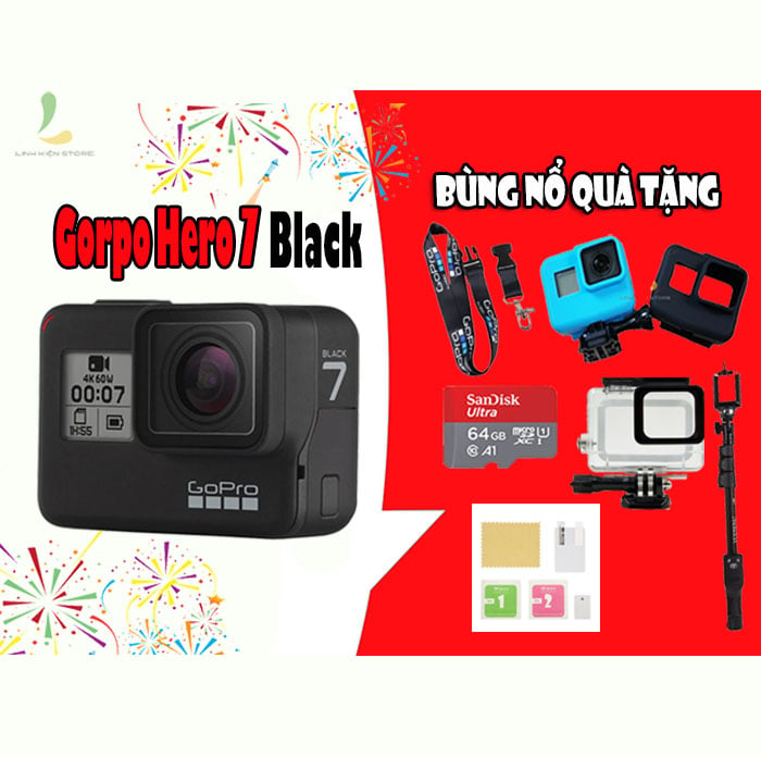 Gopro Hero 7 Black và Combo quà tặng