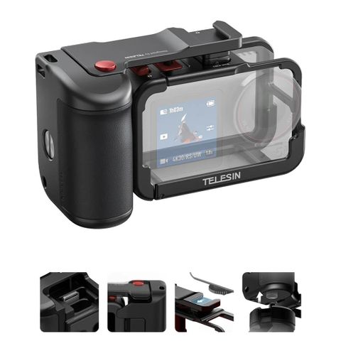 Grip chụp hình DJI Osmo Action 5 Pro 4 3 Telesin StreetGrip