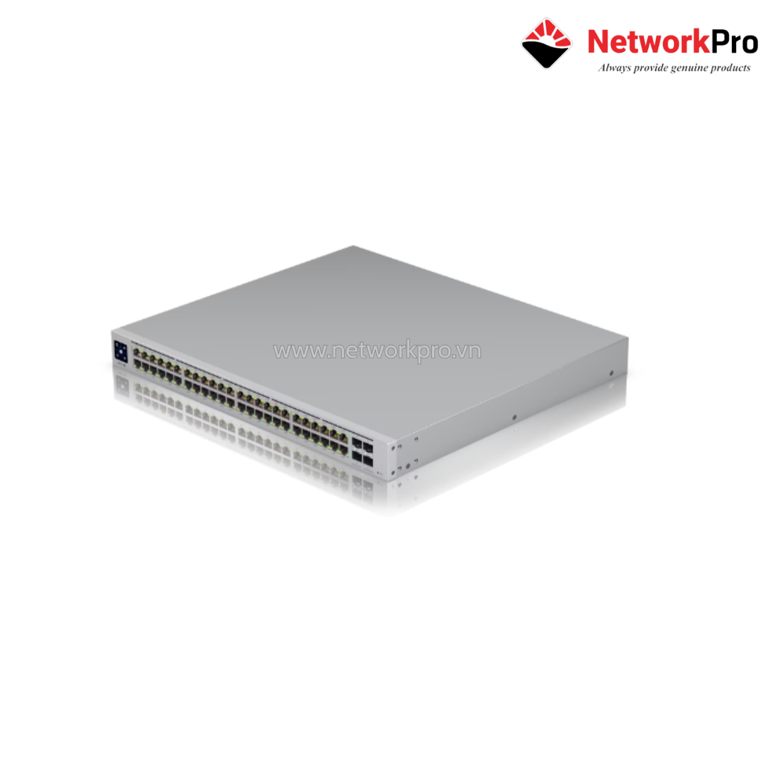 Ảnh minh họa Switch UniFi Pro 48 PoE – Layer 3 48 Cổng PoE++ 600W 4×SFP+ 10G (USW-Pro-48-PoE) 1