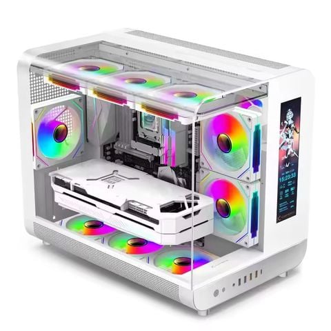 Vỏ case bể cá ZeroMaster Dreamer M-ATX Màu Trắng