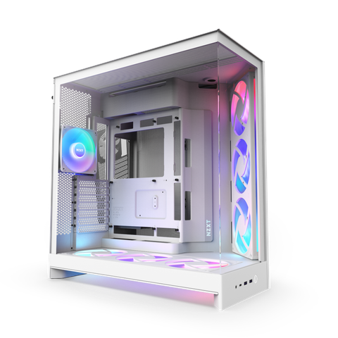 CASE NZXT H9 Flow RGB+ All White (PLUS 2025)