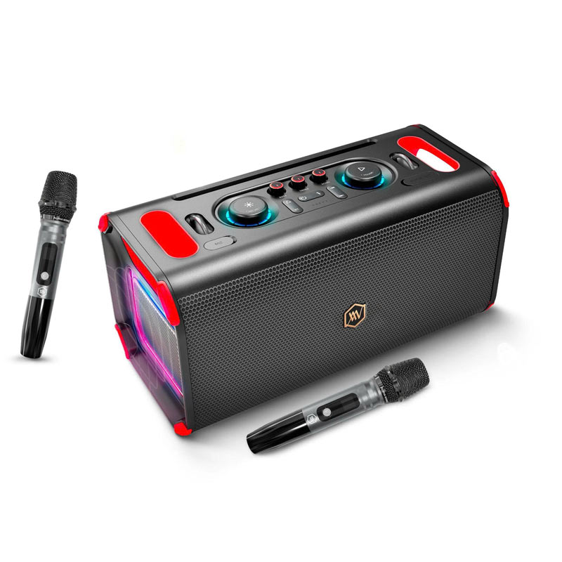 Ảnh minh họa Loa Alpha Works Genbeat X, Bluetooth 5.4, Kết nối TWS, Auracast, Đi kèm 2 Micro 1