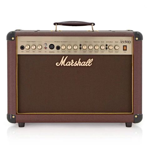 Amply Marshall AS50D Combo, 2 kênh, 50W, Liền loa 20.3 cm, Hỗ trợ cả