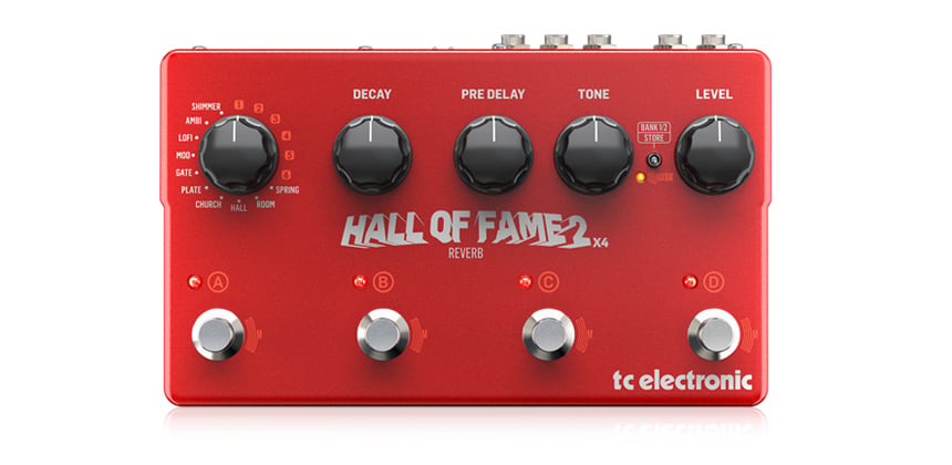 HALL OF FAME 2 X4 REVERB Guitar and Bass Tc Electronic