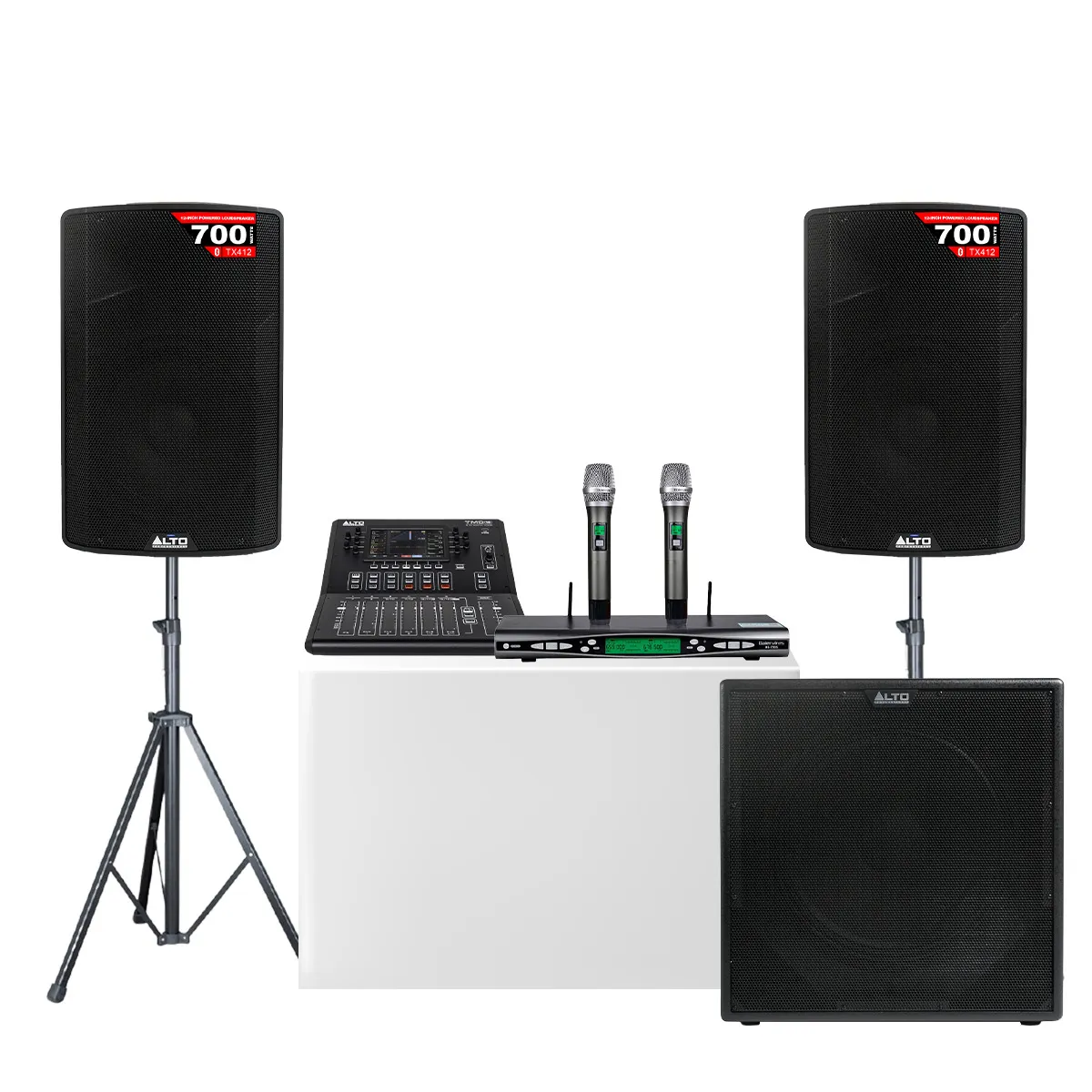 Ảnh minh họa Dàn karaoke - sân khấu Mini Alto 26 (Alto TX415, Alto TX18S, Alto TMD16, Baiervires BS-790s) 1