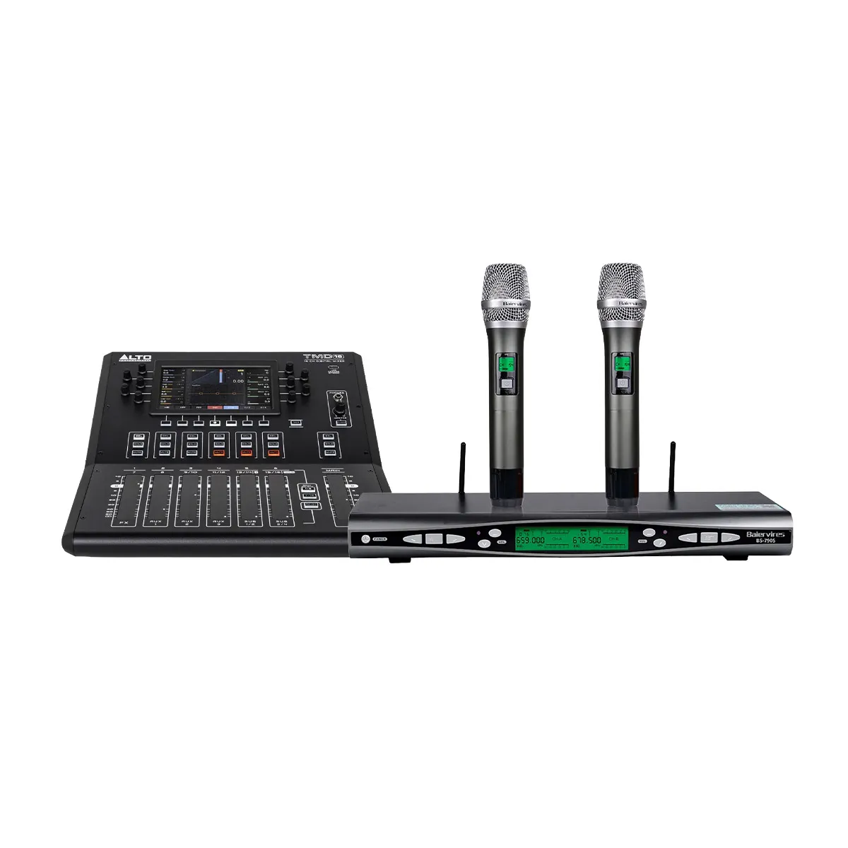 Ảnh minh họa Dàn karaoke - sân khấu Mini Alto 26 (Alto TX415, Alto TX18S, Alto TMD16, Baiervires BS-790s) 2