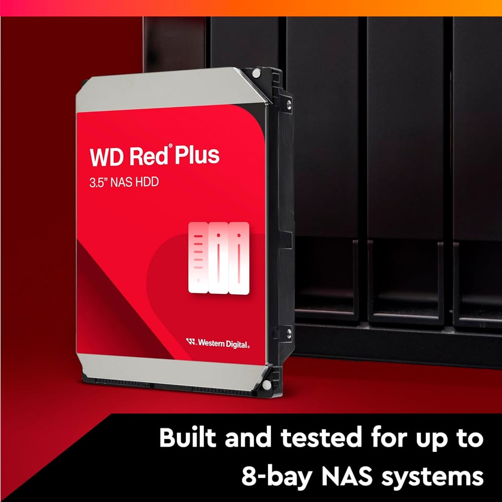 Ảnh minh họa HDD WD Red Plus 12TB 3.5 inch SATA III 512MB Cache 7200RPM WD120EFGX 1