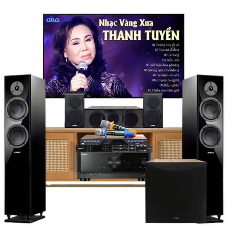 Ảnh minh họa Dàn âm thanh đa chức năng xem phim, nghe nhạc, karaoke 07 (Yamaha NS-F150, NS-P150, RX-V4A, SW100, DSP 9000 Plus,...) 1