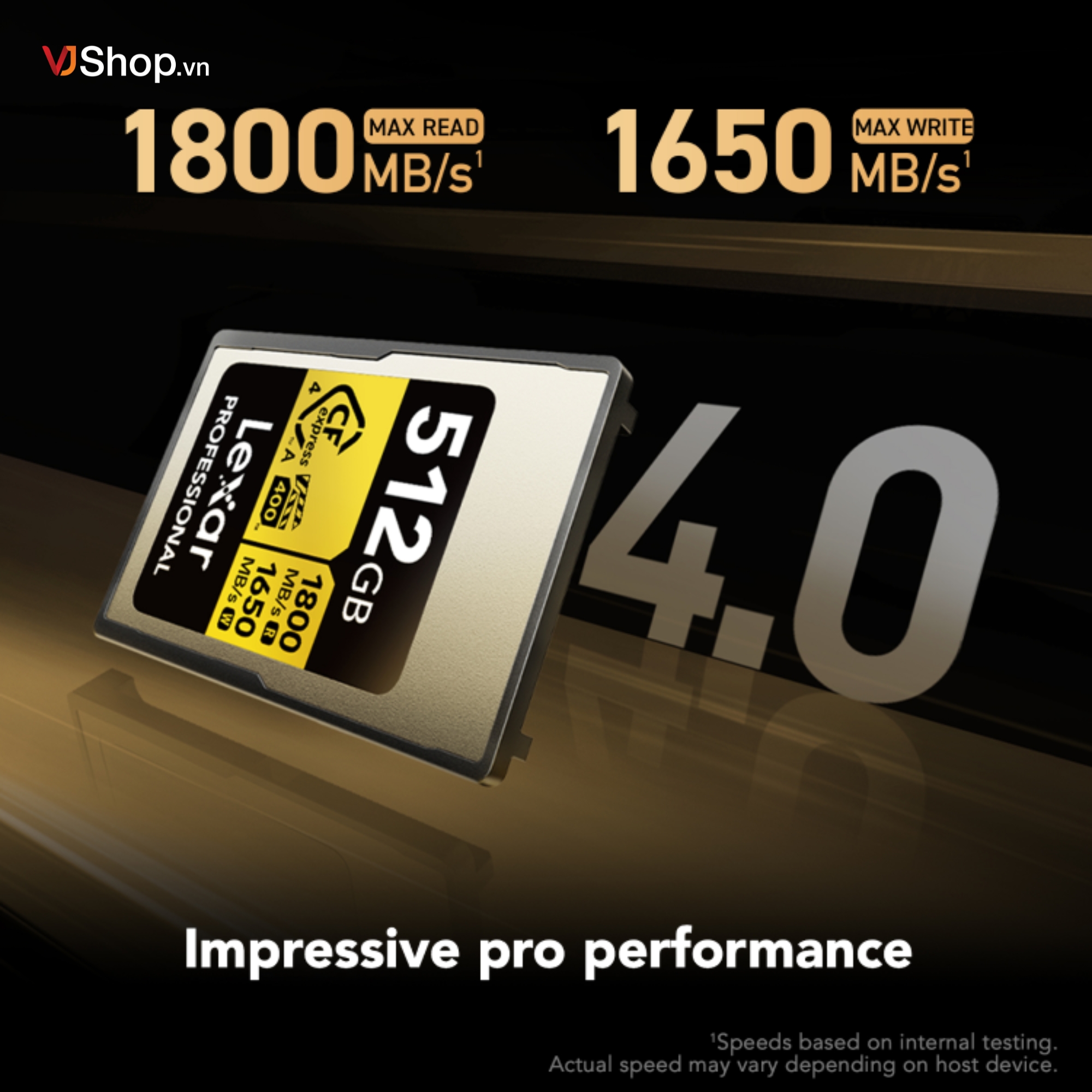 Ảnh minh họa Thẻ nhớ Lexar Professional Gold CFexpress 4.0 Type A 512GB | Chính hãng 2