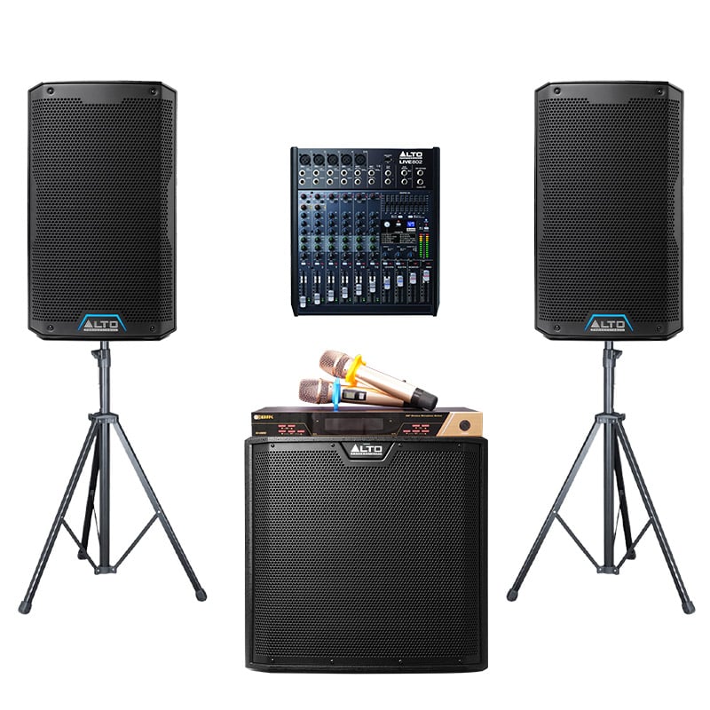 Ảnh minh họa Hệ thống âm thanh nhà hàng kết hợp karaoke 02 (50m2) 1