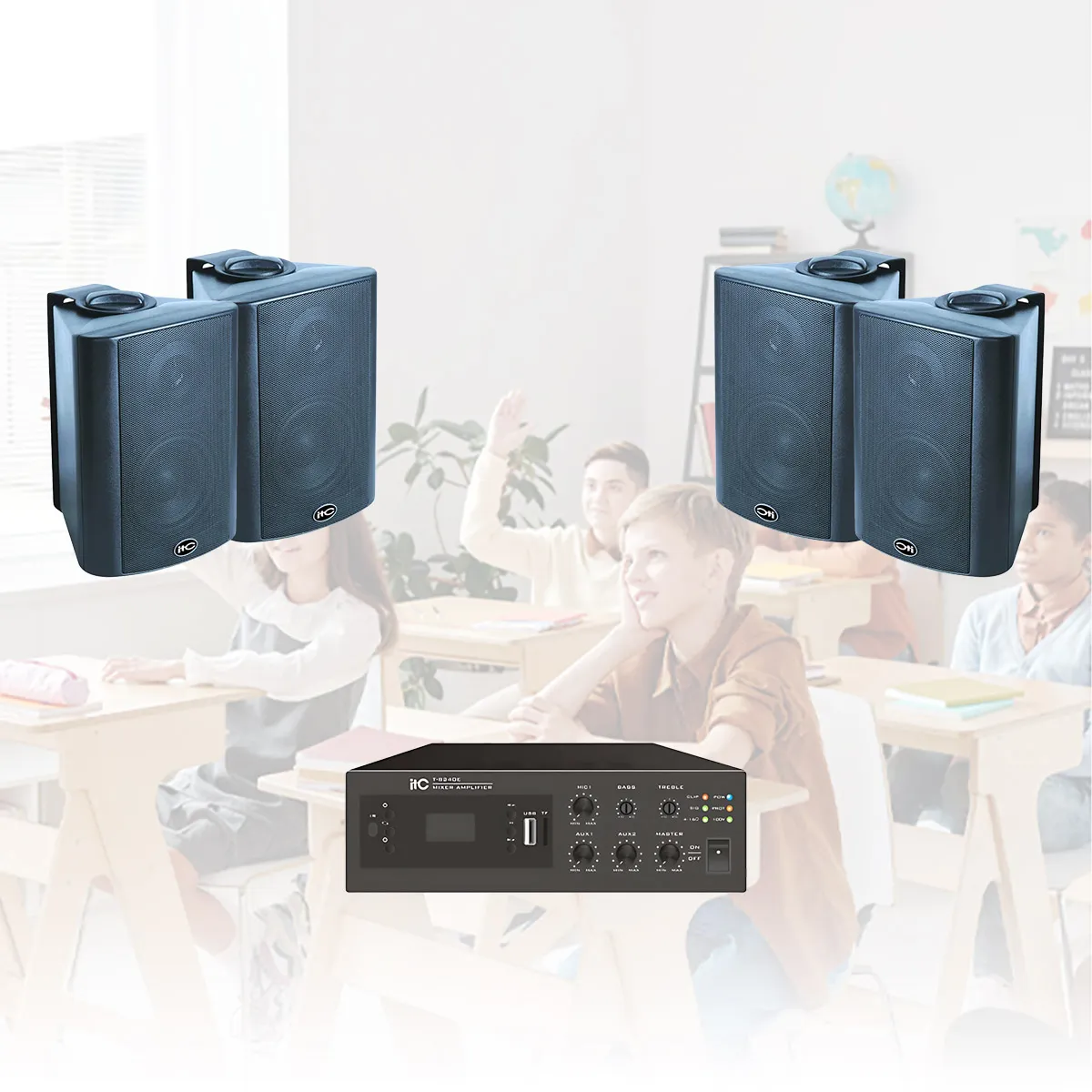 Ảnh minh họa Hệ thống âm thanh phòng học, lớp học ITC 01 (ITC T-776P, ITC T-B120E) 1