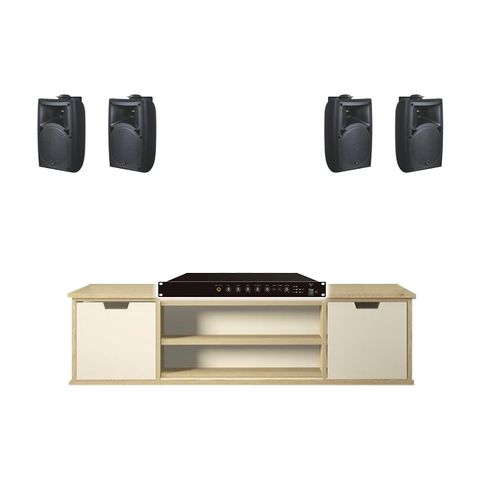 Hệ thống âm thanh quán Cafe CFO06 ngoài trời (ITC T-776S, ITC T-350D)