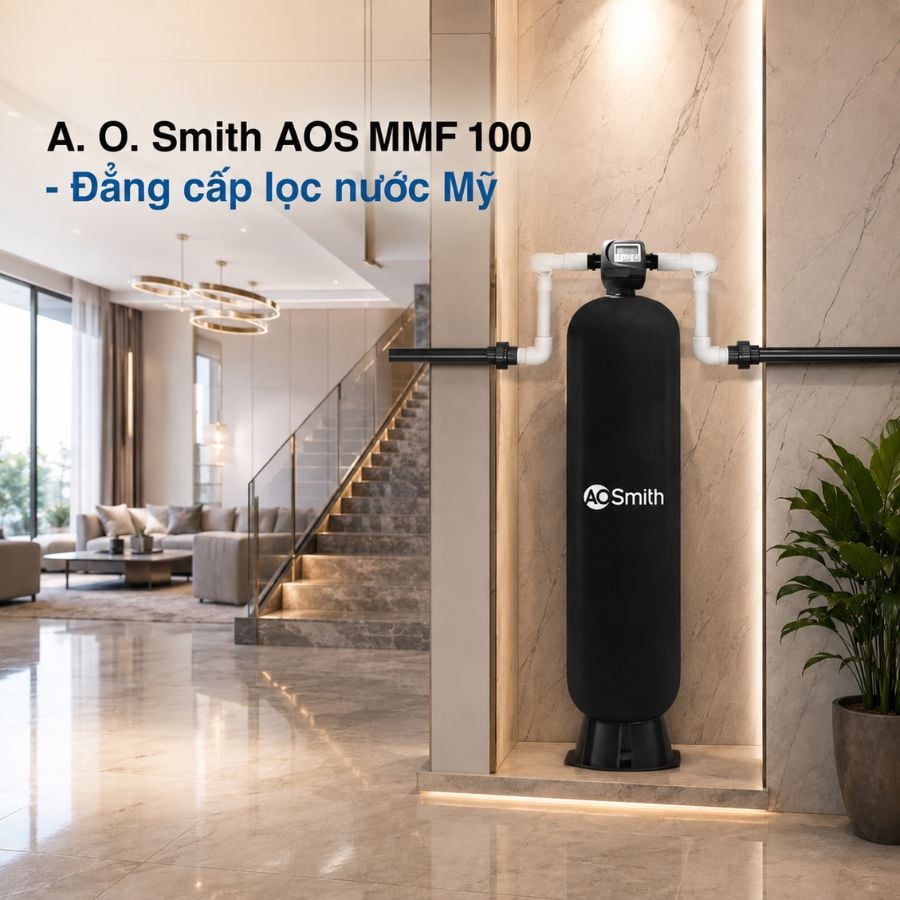 Ảnh minh họa Hệ thống lọc nước đầu nguồn A. O. Smith AOS MMF 100 1