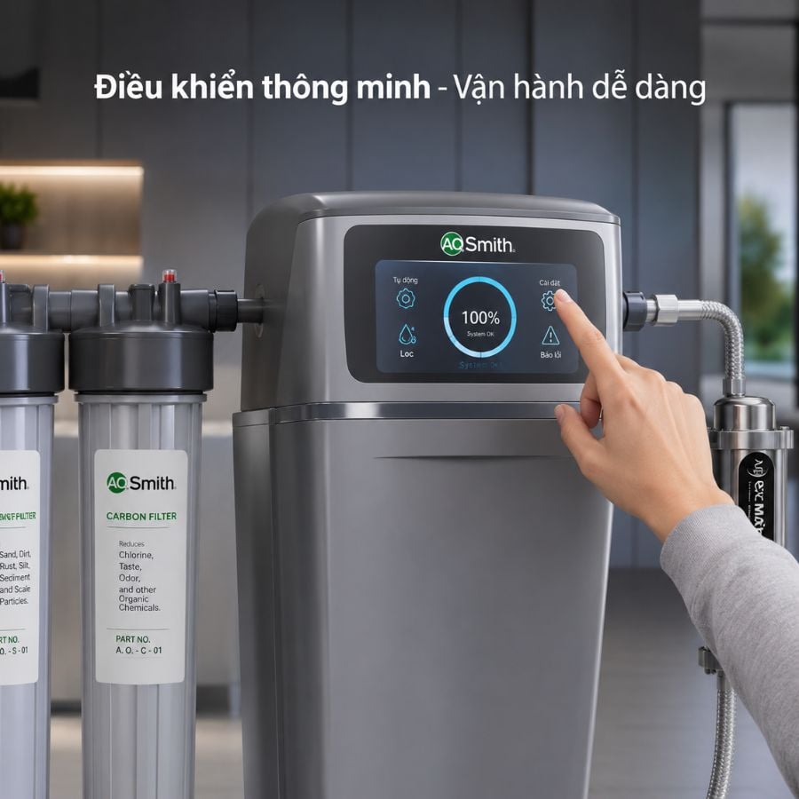 Ảnh minh họa Hệ thống lọc nước đầu nguồn A. O. Smith i97S 3
