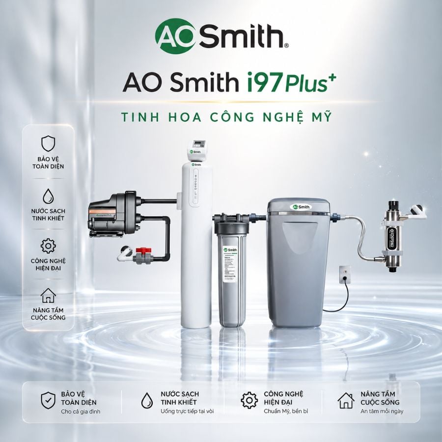 Ảnh minh họa Hệ thống lọc nước đầu nguồn AO Smith i97Plus 3