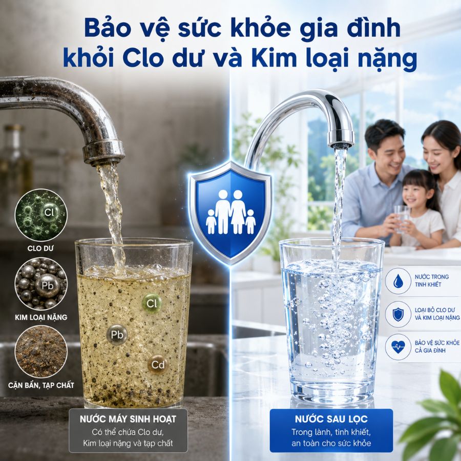 Ảnh minh họa Hệ thống lọc nước đầu nguồn chất lượng Fuji Smart S2400 1