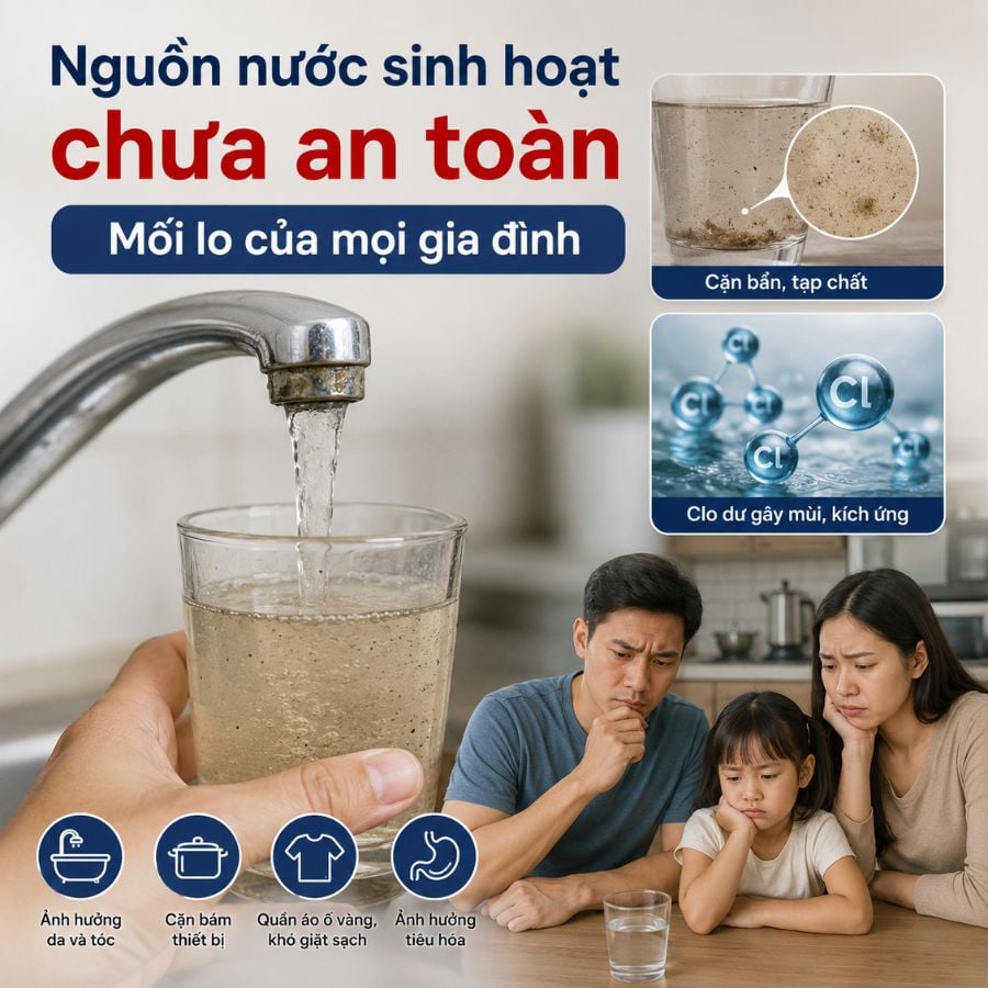 Ảnh minh họa Hệ thống lọc nước đầu nguồn Clack 1354 CI-02 Media 2