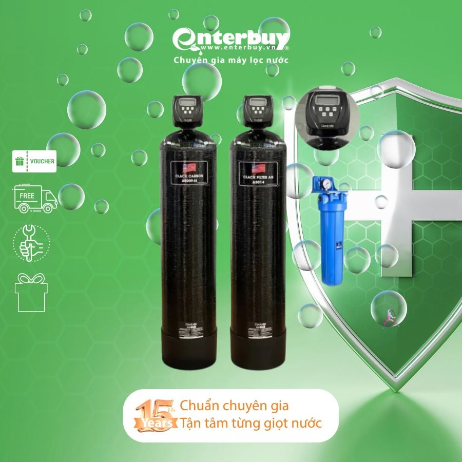 Hệ thống lọc nước đầu nguồn Clack 1354 CI-02 Media