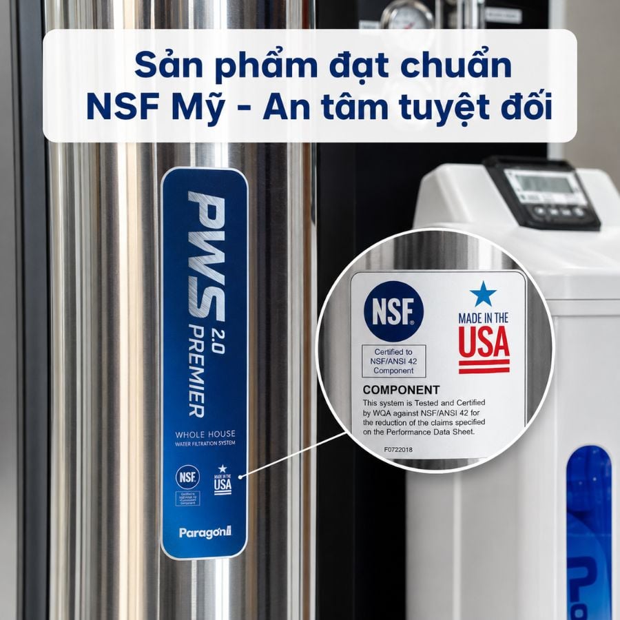 Ảnh minh họa Hệ thống lọc nước đầu nguồn Paragon PWS 2.0 Premier 1