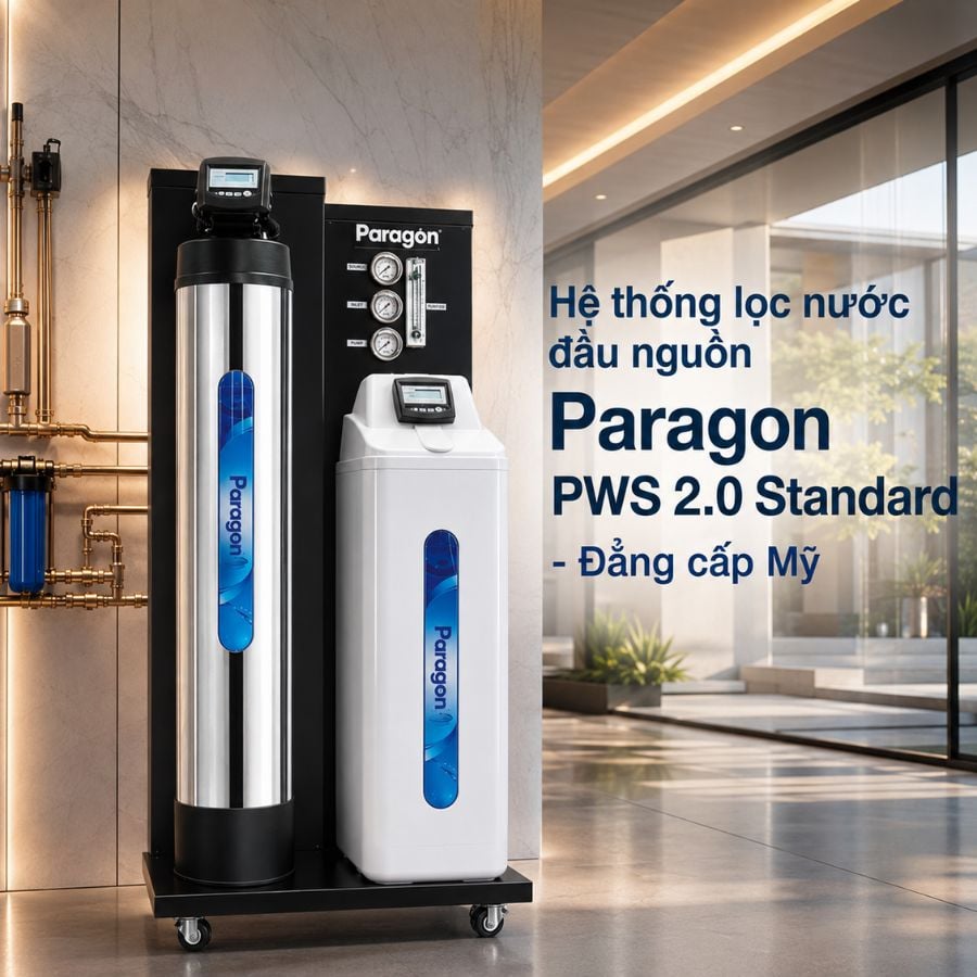 Ảnh minh họa Hệ thống lọc nước đầu nguồn Paragon PWS 2.0 Standard 3