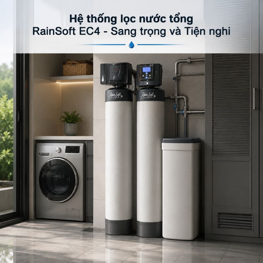 Ảnh minh họa Hệ thống lọc nước đầu nguồn RainSoft EC4 1