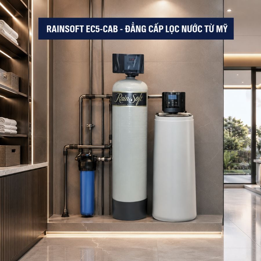Ảnh minh họa Hệ thống lọc nước đầu nguồn RainSoft EC5-CAB 1