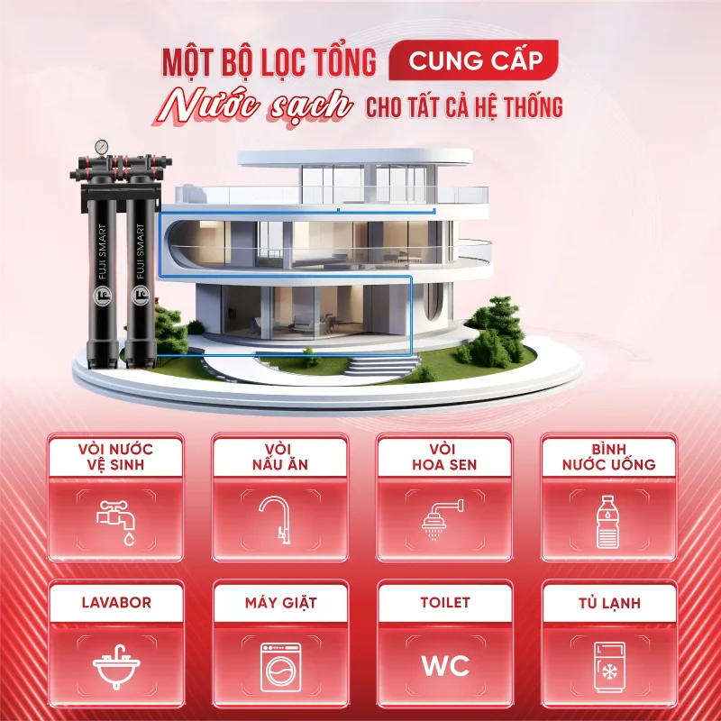 Ảnh minh họa Hệ thống lọc tổng Fuji Smart APT200 2