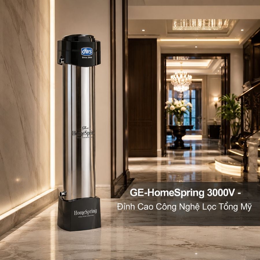 Ảnh minh họa Hệ thống lọc tổng GE-HomeSpring 3000V 1