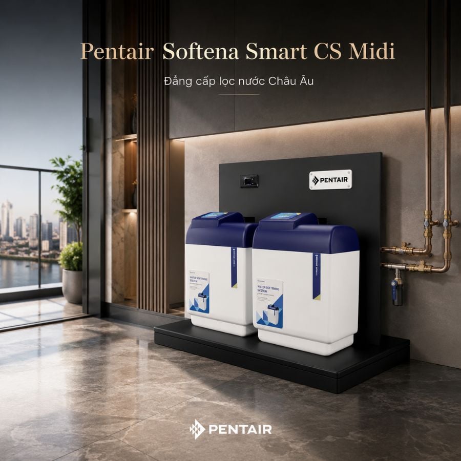 Ảnh minh họa Hệ thống lọc tổng Pentair Softena Smart CS Midi nhập khẩu từ Châu Âu 1
