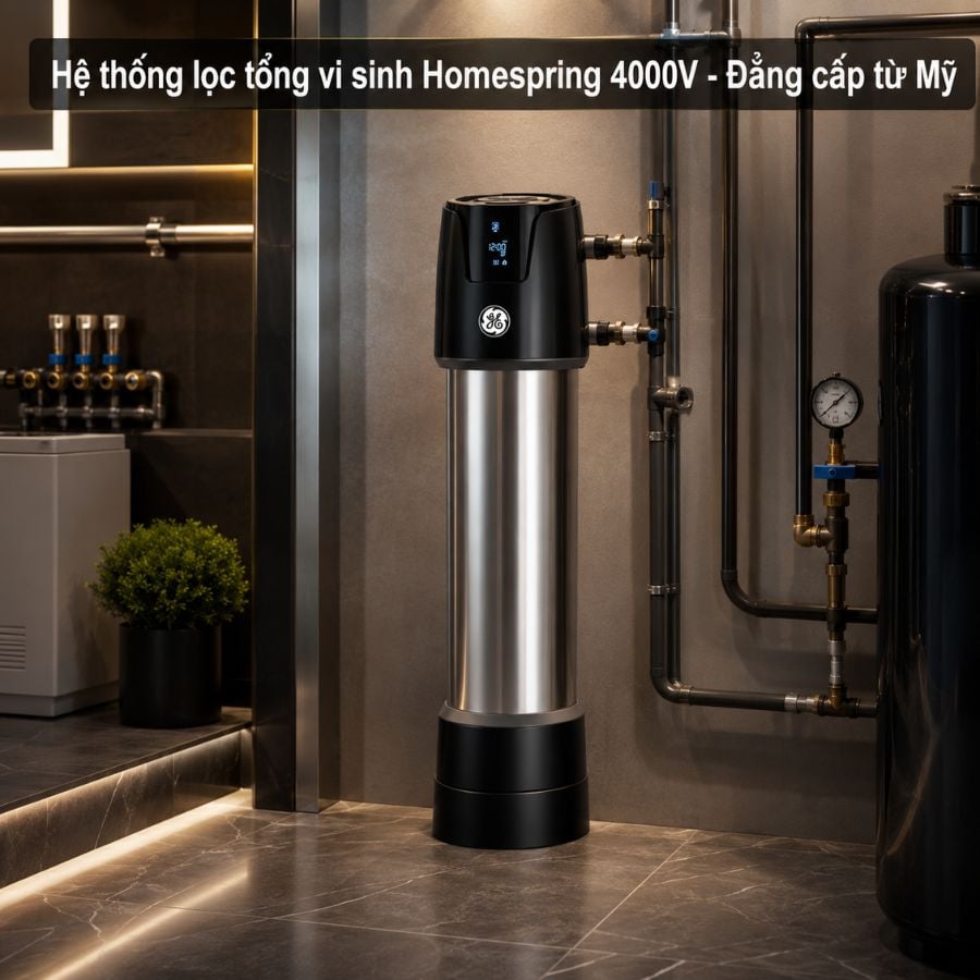 Ảnh minh họa Hệ thống lọc tổng vi sinh Homesping 4000V 1