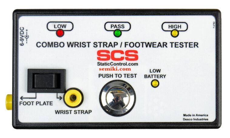 Ảnh minh họa SCS 770030 thiết bị kiểm tra độ tĩnh điện an toàn Wrist Strap và giày phòng sạch 1