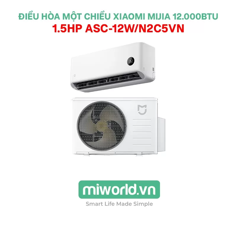 Điều Hòa Một Chiều Xiaomi Mijia Air Conditioner Eco 5 Stars 12.000BTU ASC-12W/N2C5VN