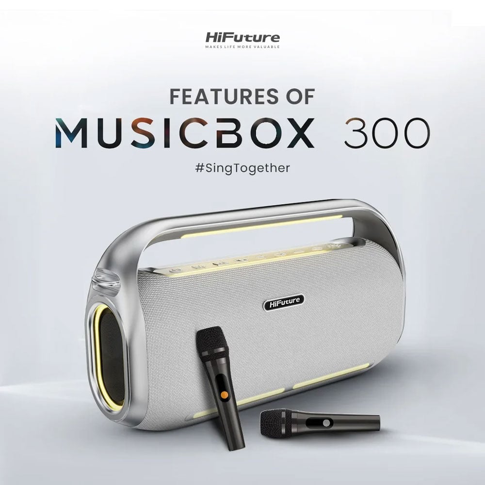 Ảnh minh họa HiFuture MusicBox 300 – Loa Karaoke Di Động (150W) Kèm 2 Micro 1