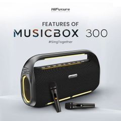  HiFuture MusicBox 300 – Loa Karaoke Di Động (150W) Kèm 2 Micro 