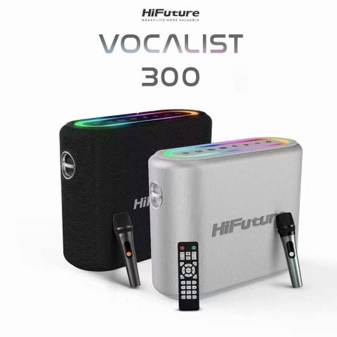 HiFuture Vocalist 300 – Loa Karaoke 150W, Kèm 2 Micro