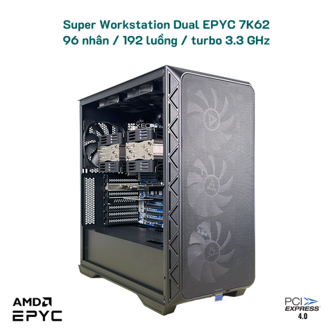 High Computing CFD Workstation Dual EPYC 96 nhân / 192 luồng