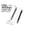 Cáp USB4 METALINK 130mm PD 240W 40Gbps MTC4-13X