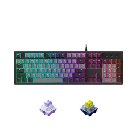 Bàn phím cơ Dareu EK104 Multi LED Grey x Black (Dareu Sw)