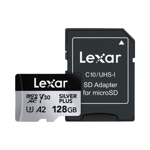 Thẻ nhớ MicroSDXC Lexar Professional Silver Plus UHS-I U3 128GB 205MB/s LMSSIPL128G-BNANG