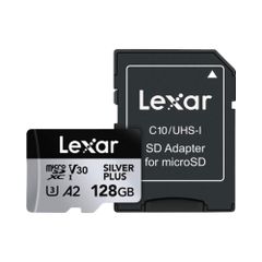  Thẻ nhớ MicroSDXC Lexar Professional Silver Plus UHS-I U3 128GB 205MB/s LMSSIPL128G-BNANG 