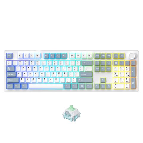 Bàn phím cơ không dây Dareu EK106 Pro Triple Mode Haze Blue (Dareu Sw)