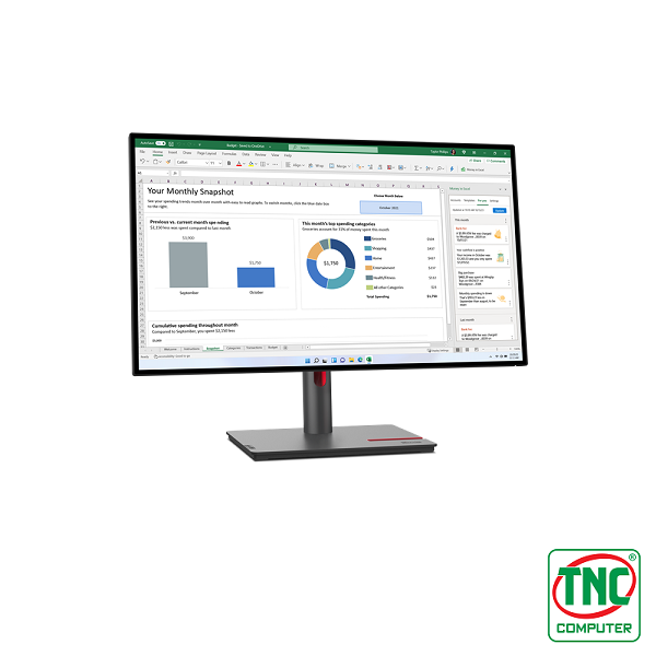 Ảnh minh họa Màn hình LCD Lenovo ThinkVision P27h-30 63A1GAR1WW (27 inch/ 2560 x 1440/ 350 cd/m2/ 4ms/ 60Hz) 2