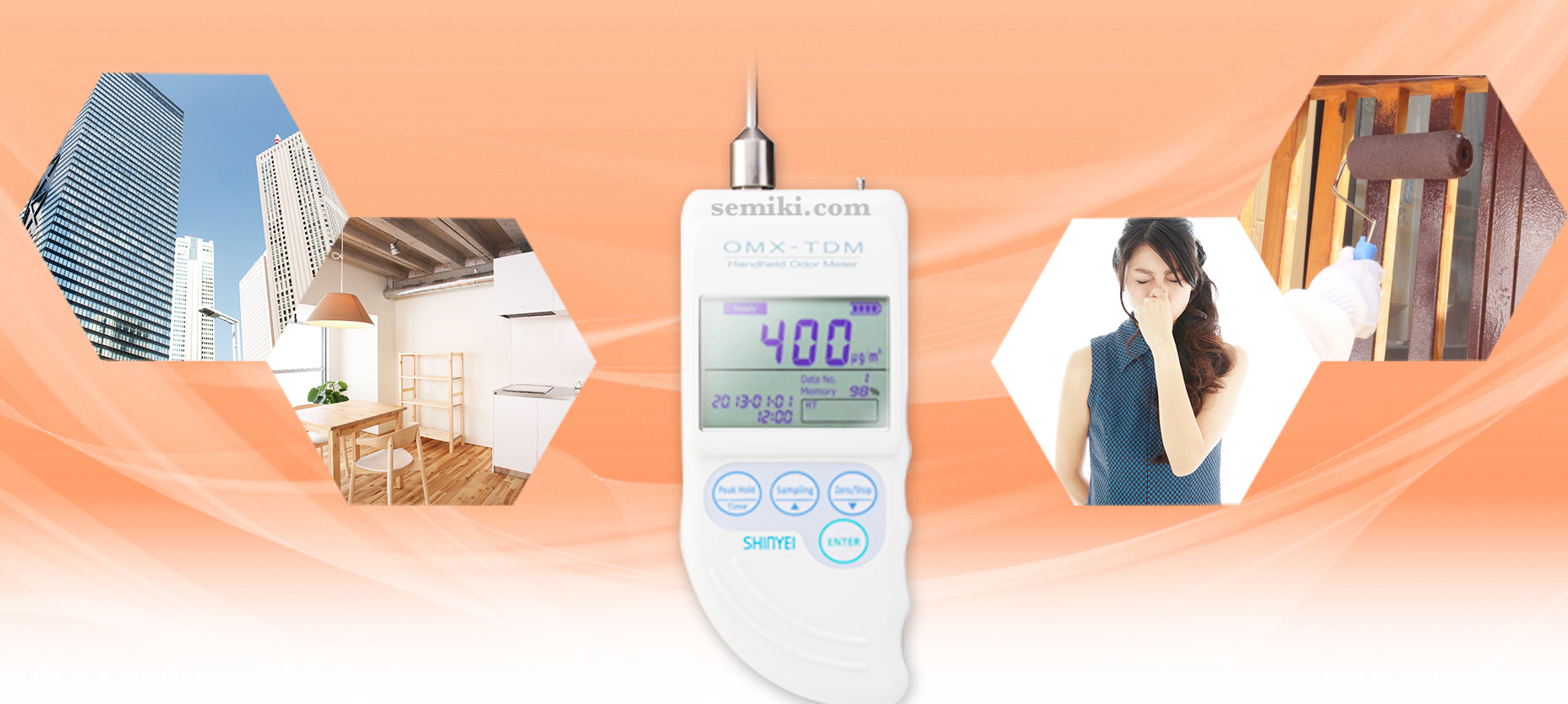 Ảnh minh họa SHINYEI detecting TVOC OMX-TDM thiết bị phân tích mùi độc (0~9999 µg/m3) 2