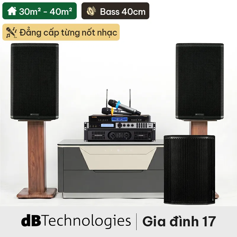 Ảnh minh họa Dàn karaoke gia đình dBTechnologies 17 (dBTechnologies LVXP15, Sub615, CT2400, X6 Luxury, BJ-U500II) 1