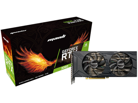 Card đồ họa Manli GeForce RTX 3060 12GB Nebula Twin