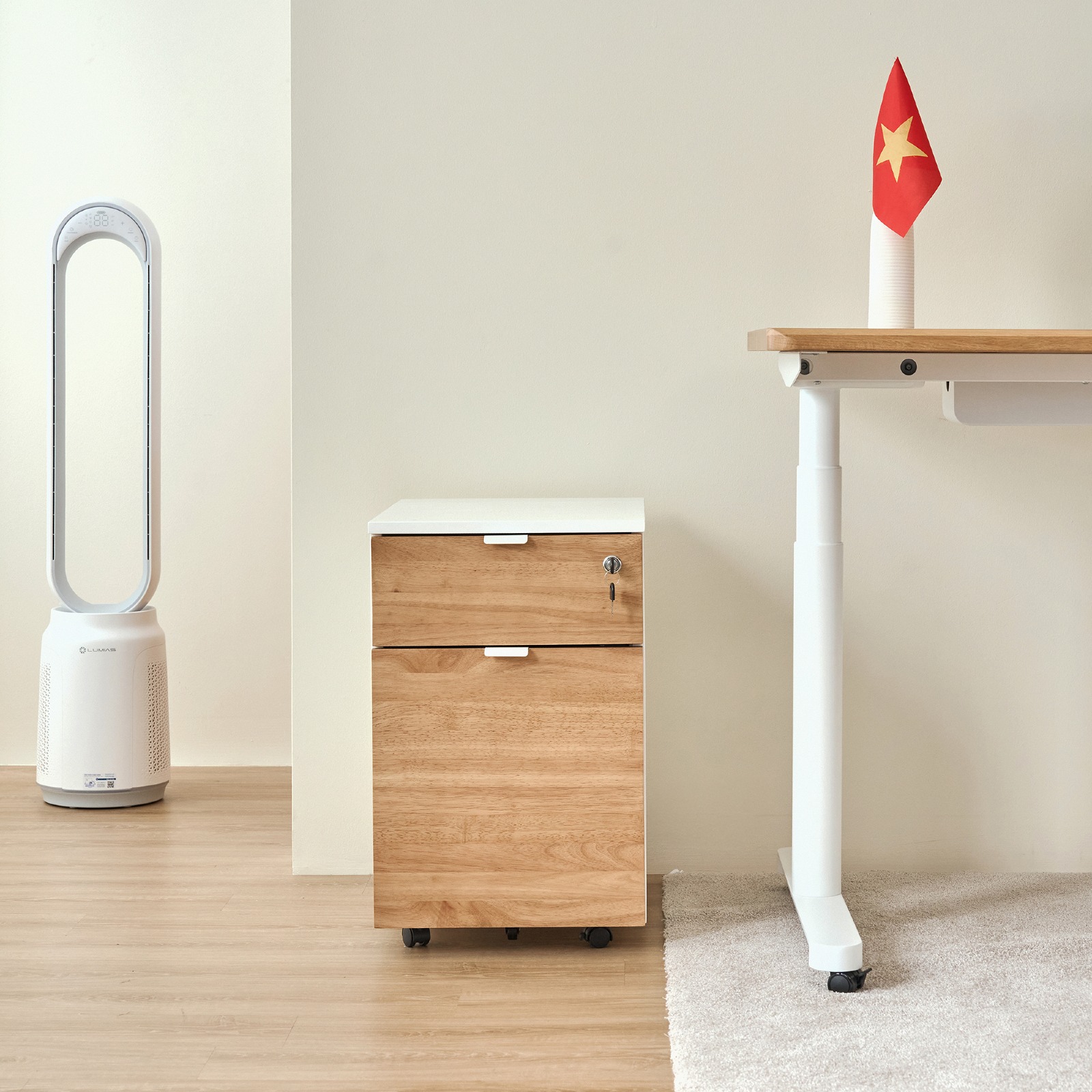 Ảnh minh họa Hộc tủ tài liệu 2 ngăn Alexa 1