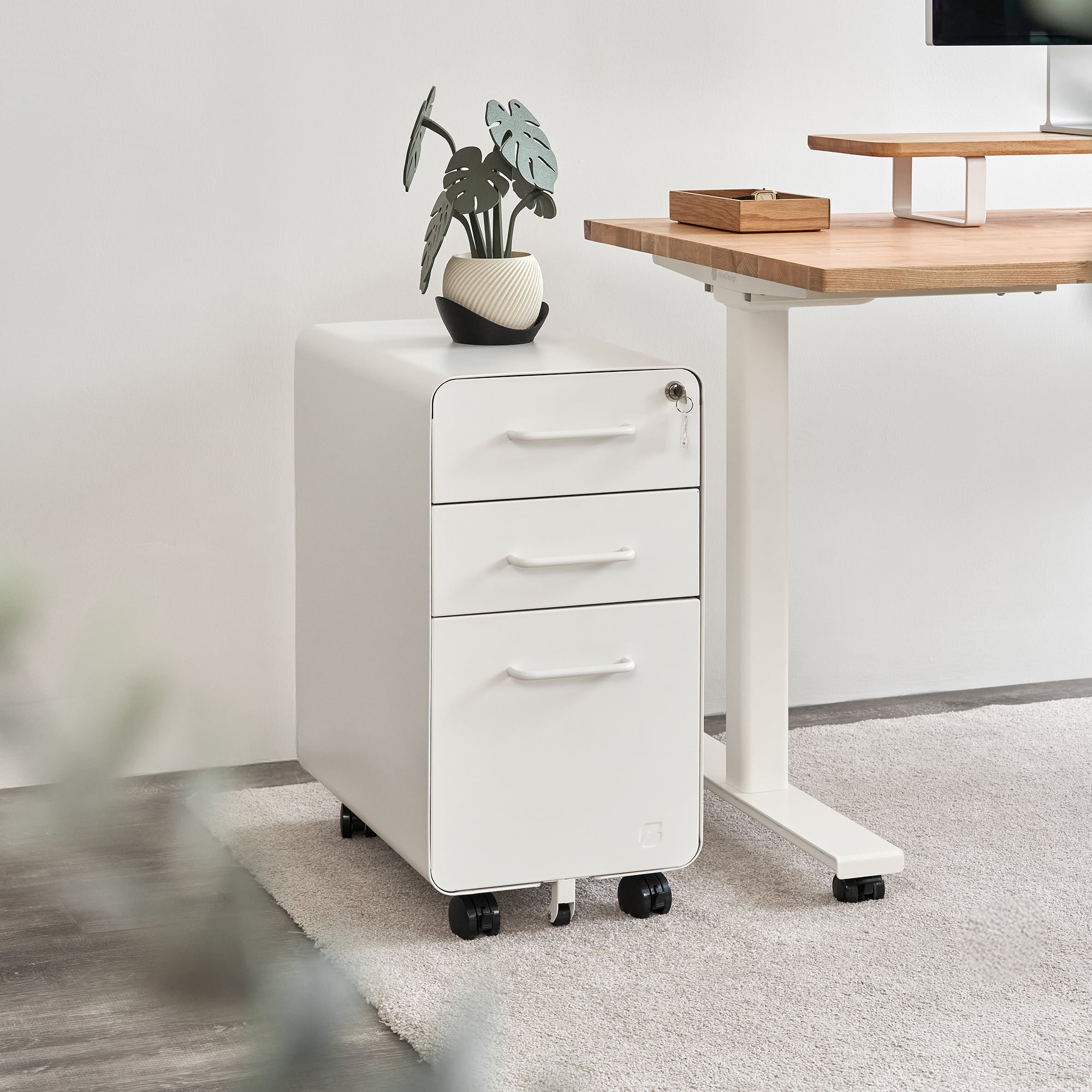 Ảnh minh họa Hộc tủ tài liệu 3 ngăn The Leaf Slim 1