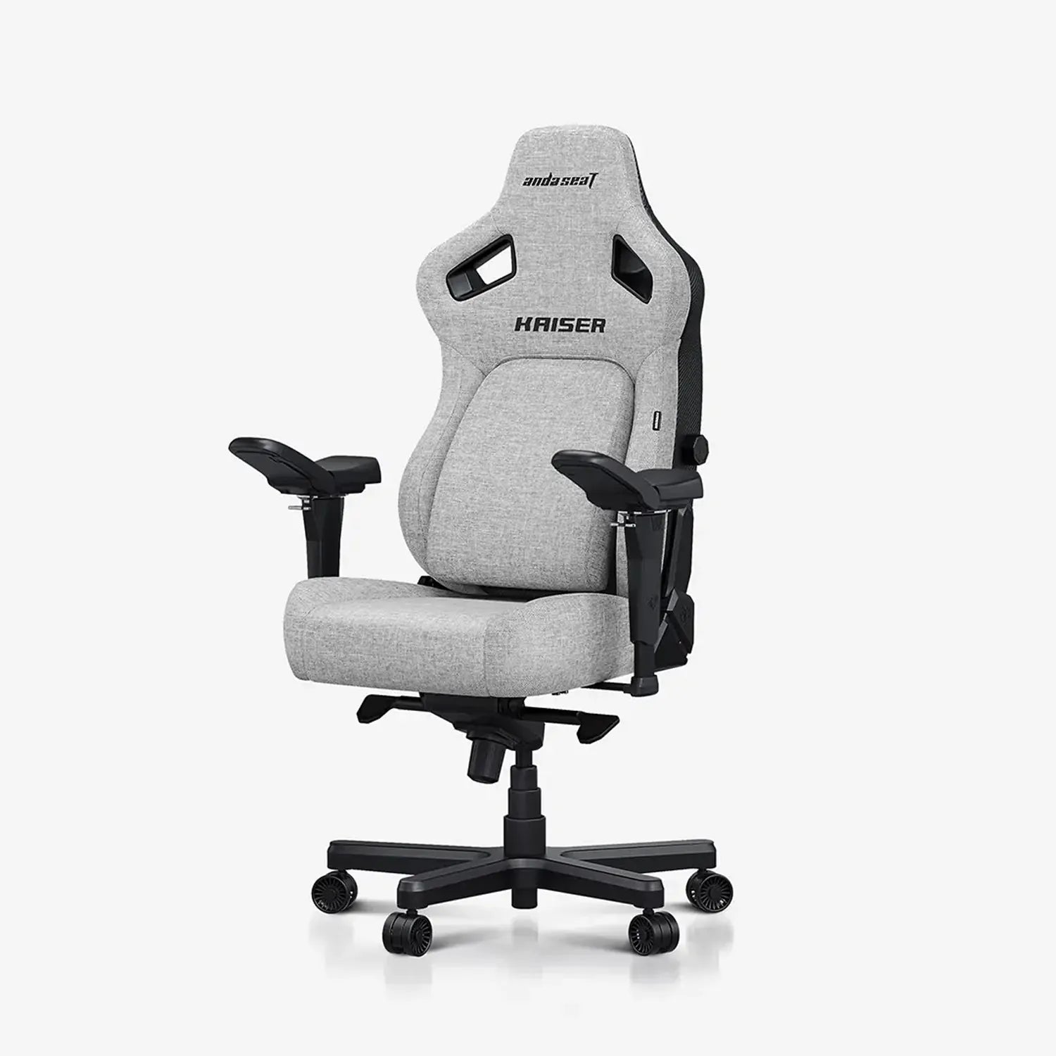 Ảnh minh họa Ghế chơi game AndaSeat Kaiser 4 XL vải EverSoft Linen, tay vịn 5D - Ash Grey 1