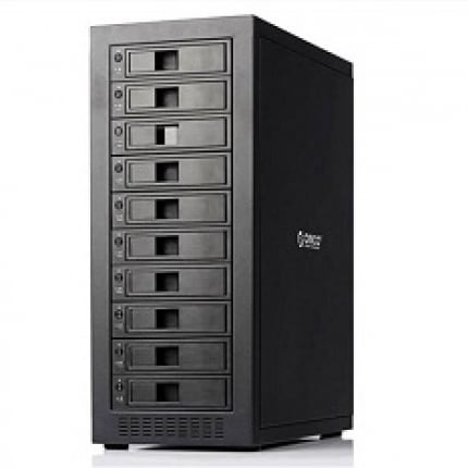 Ảnh minh họa Hộp đựng 10 ổ cứng 3.5/2.5 ORICO 1088USJ3 vỏ nhôm, có quạt-(Đen) 1