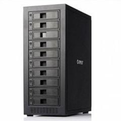  Hộp đựng 10 ổ cứng 3.5/2.5 ORICO 1088USJ3 vỏ nhôm, có quạt-(Đen) 